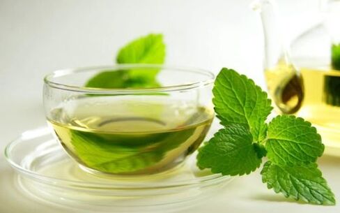 té de menta para aumentar la potencia