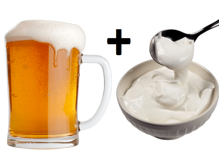 cerveza con crema agria para la potencia