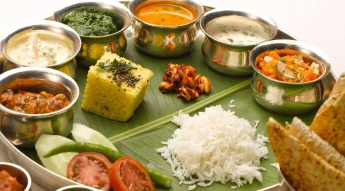 opciones de menú para el día